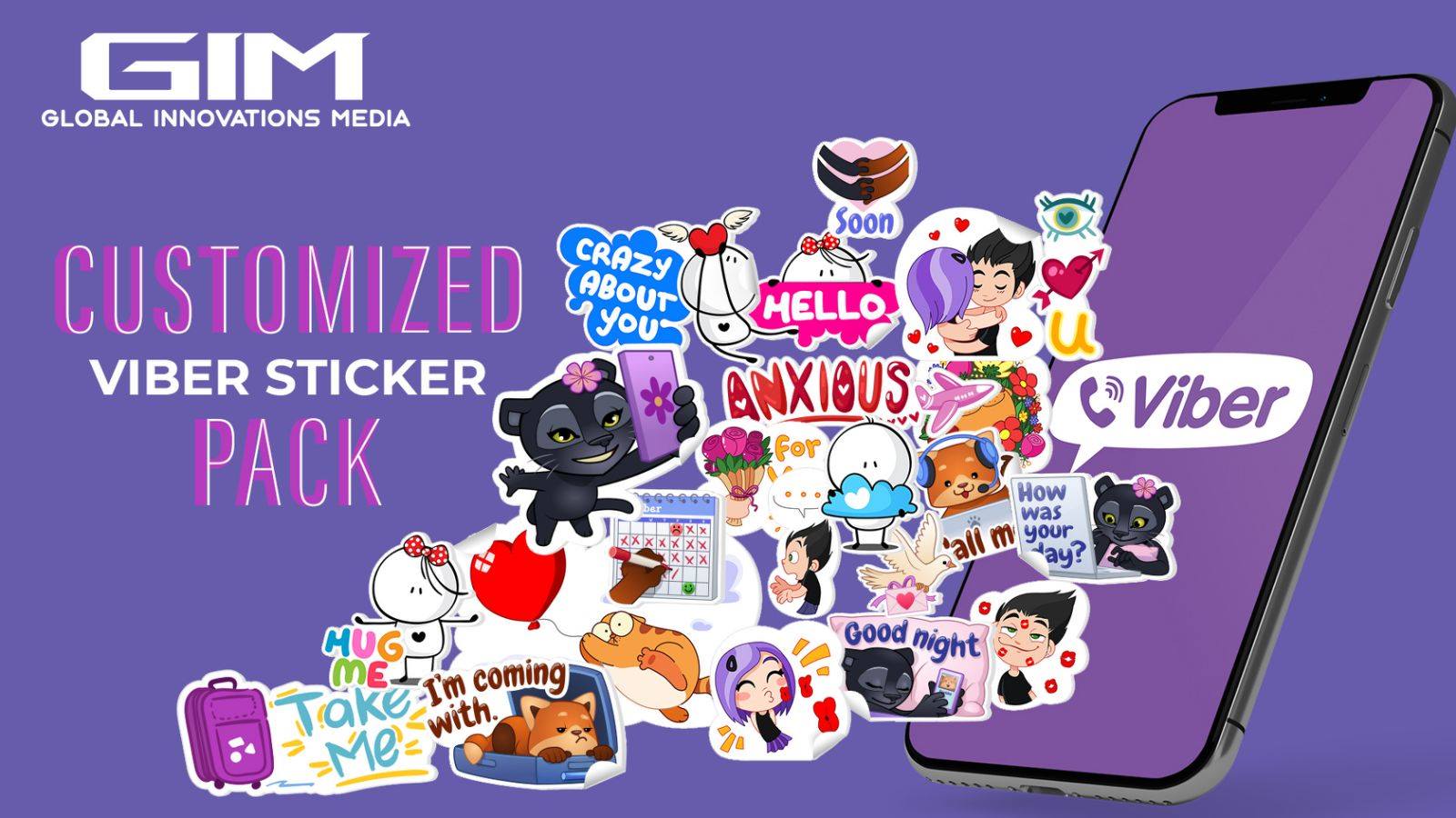 Customized Viber sticker pack Global Innovations Media